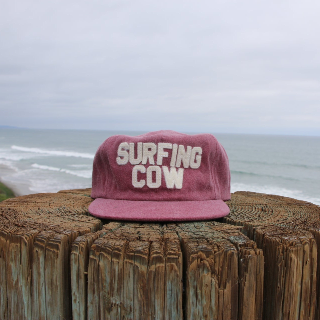 Washed 5 Panel Hat - Berry