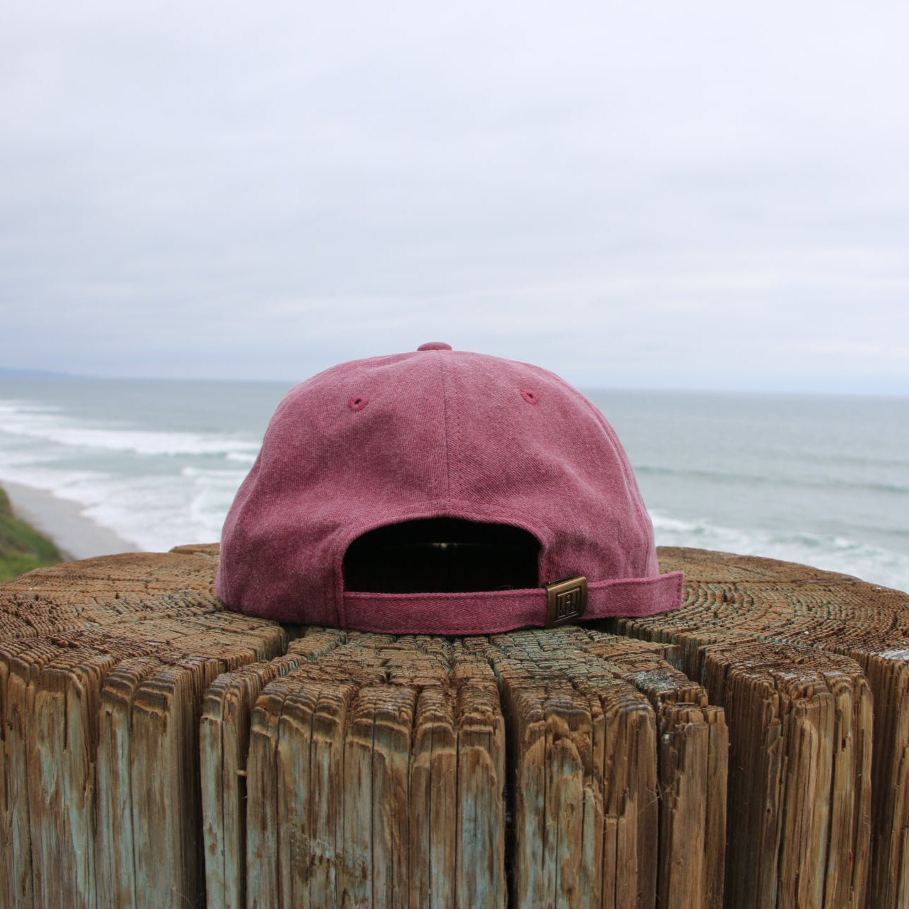 Washed 5 Panel Hat - Berry
